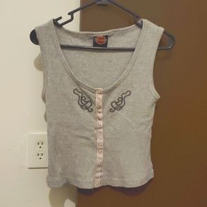 Harley Davidson tank crop top
